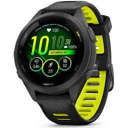 Смарт-годинник Garmin Forerunner 265S Black Bezel and Case w. Black/Amp Yellow S. Band (010-02810-03/13/53)