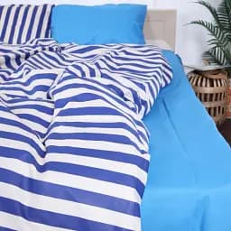 Простирадло MirSon Бязь 17-4783 Columbus 200x220 см блакитне (2200008968113)