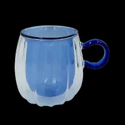 Набір чашок Vittora Cut Blue з подвійним дном 2 шт. 240 мл (141382) - мініатюра 2