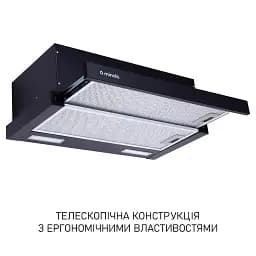 Витяжка телескопічна Minola HTL 6215 BL 700 LED - мініатюра 2