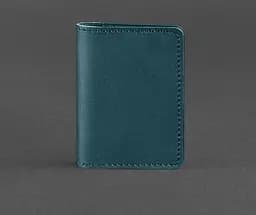 Женский кожаный кард-кейс (визитница) 6.0 зеленый