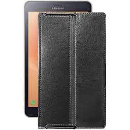 Чехол StatusCASE из экокожи для планшета Samsung Galaxy Tab A8.0 2017 (T385) Черный глянец