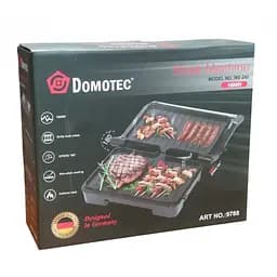 Електрогриль контактний Domotec MS-240 1000 Вт, антипригарне покриття, індикатор нагріву - мініатюра 5