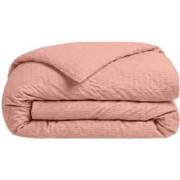 Підковдра полуторна Cosas Sakura з текстурованої бавовни 145х210 см (153WaffleCottonRose_145x210q)