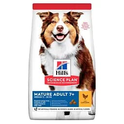 Сухий корм Hill's SP Can Mature Adult 7+ Medium C 2,5 кг для зрілого собаки 7+ середніх порід