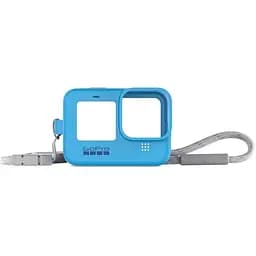 Чехол + ремешок GoPro Sleeve&Lanyard Blue для HERO9 (ADSST-003)