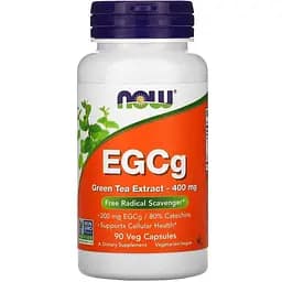 Натуральная добавка NOW EGCg Green Tea Extract 400 mg, 90 вегакапсул
