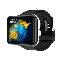 Смарт-годинник 4G Lemfo LEMT 3G+32G з Sim картою силіконовий ремінець black black (16720) - мініатюра 2
