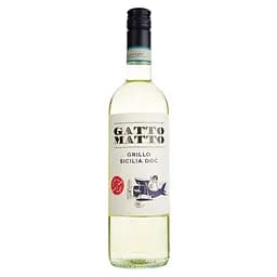 Вино Gatto Matto Grillo Sicilia, біле, сухе, 0,75 л