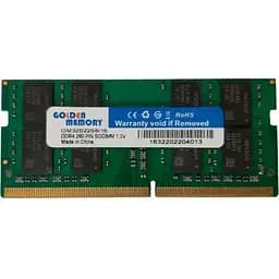 Пам'ять SO-DIMM DDR4 16Gb 3200 MHz Golden Memory 1.2V CL22 (GM32S22S8/16)