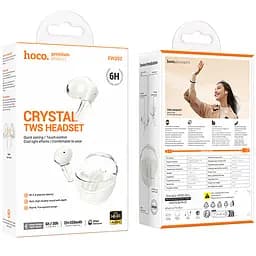 Бездротові TWS навушники Hoco EW202 Magic Milky White - мініатюра 2