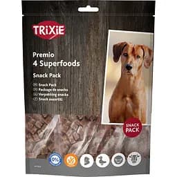 Ласощі для собак Trixie Premio 4 Superfoods з куркою качкою яловичиною та бараниною 400 г (4 шт. x 100 г)