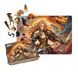 Пазл деревянный Аниме Дракон Судьбы, А3, Деревянная коробка 200 элементов