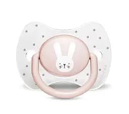 Пустушка симетрична Suavinex Hygge Затишні історії Зайчика, 18+ міс., рожевий (306618)