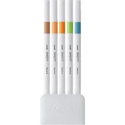 Набір лайнерів Uni Emott Fine Line Nature Color 0.4 мм 5 кольорів (PEM-SY/5C.06NC) - мініатюра 2