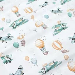 Пелюшка багаторазова Cosas непромокаюча Animals Aviators 100x140 см, м'ятна - мініатюра 3