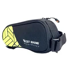 Велосумка на раму West Biking YP0707373 22х9х6,5 см 1 л чорно-зелений (G0001972) - мініатюра 6