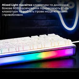 Клавіатура Ajazz NK68 Red Switch White USB-C (NK68-R-S-W) - мініатюра 13