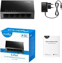 Коммутатор Cudy GS105, 5-портовый Gigabit Metal Desktop Switch