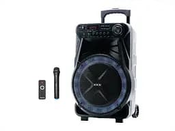 Колонка з мікрофоном ZXX-7171 / Акустична переносна колонка 600 Вт 12" 35х30х54 см