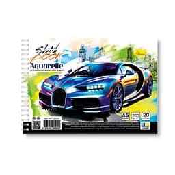 Скетчбук акварельний Апельсин Спорткар А5 АП-0204-1, 20 аркушів