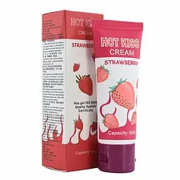 Гель-лубрикант увлажняющий Hot Kiss на водной основе со вкусом клубники 50 мл