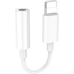 Кабель-переходник Borofone BV21 Genuine iP to 3.5 digital audio converter белый