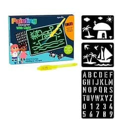 Досточка для малювання світлом 3339, трафарети, в коробці (6903317501335)