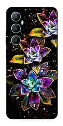 Чохол Demsky Flowers on black для Realme C65 4G