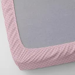 Набір простирадл на резинці Cosas ROSE DOTS/GREY STARS 140х200х20 см (Set_DropRose_StarGrey_140x200_2) - мініатюра 8
