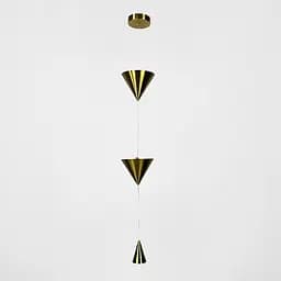 Латунный подвесной светильник с конусным дизайном Line F | Ст. MJ349/3 AB