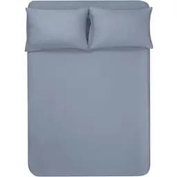 Простирадло на резинці з наволочками Penelope Celine stone, 160х200 см+50х70 см (2), денім (svt-2000022320825)