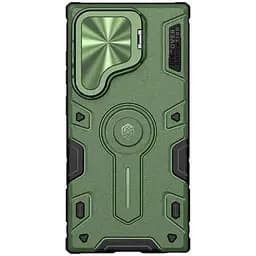 TPU+PC чохол Nillkin CamShield Armor Prop для Samsung Galaxy S24 Ultra Dark Green
