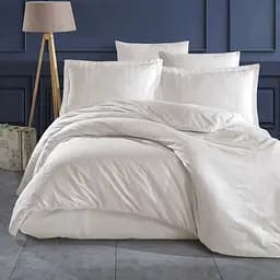 Постільна білизна Melkor V2 Ekru Ранфорс Жаккард Clasy pbe0052070