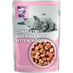 Влажный корм для котят Miss Kis (Міс Кіс) Курица в соусе 80 г