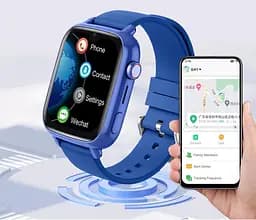 Дитячий смарт годинник Lemfo D41 з 4G SIM-картою, Wi-Fi, відеодзвінками, 16 ГБ пам'яті, SOS та прослуховуванням Синій - мініатюра 5