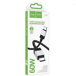 Дата кабель Hoco X110 Honorific USB to Type-C 3A 1 м Black - мініатюра 2
