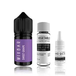 Набір компонентів для самозамісу сольової заправки Mix Bar Sweet Grape 30 мл 0-50 мг Солодкий Виноград (12038)