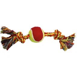 Іграшка для собак Croci Канат грейфер з тенісним м'ячем 30.5 см 6 см