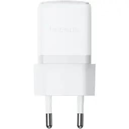 Мережевий зарядний пристрій Baseus Palm Fast Charger 1C 20W EU Moon білий (with Baseus Mini білий Cable USB-C to USB-C 60W