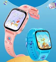 Дитячий смарт годинник Lemfo M03 з GPS трекером, 4G SIM картою, відеодзвінком, прослуховуванням, 16GB пам’яті, 26 іграми, камерою та ліхтариком Рожевий  - мініатюра 7