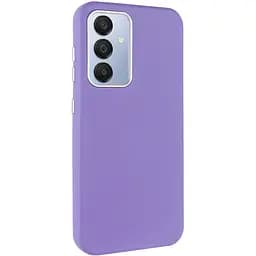 Кожаный чехол Leather Case Metal Buttons для Samsung Galaxy S23 FE Light Purple