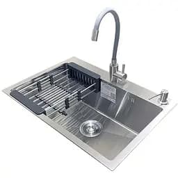 Комплект мийка + змішувач Romzha Arta U-600S (C)