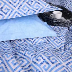 Наволочка MirSon Поплін 00-5 Geometry Blue 40х40 см блакитна (2200009704109)