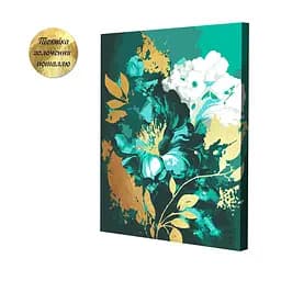 Набір картин з поталлю за номерами Riviera Blanca Смарагдова розкіш (ITR-101) 2 шт в наборі