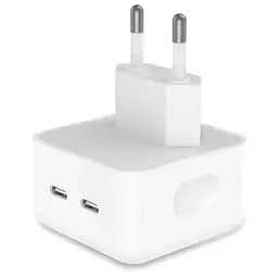 Зарядний пристрій адаптер живлення 35 W Dual USB-C Port Compact Power Adapter (MNWM3)