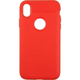 Чохол-накладка iPaky TPU Litchi Stria Series Case Apple iPhone XR Red