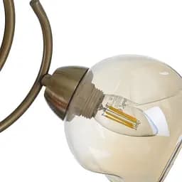Люстра стельова Brille в спальню E27 60W AB (LK-683C/3) - мініатюра 6