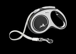 Повідець-рулетка Flexi New Comfort M, для собак до 25 кг, стрічка 5 м, чорний (CF20T5.251.S.20)