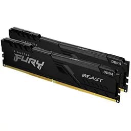 Модуль памяти для компьютера DDR4 32GB (2x16GB) 3200 MHz Fury Beast Black Kingston Fury (ex.HyperX) (KF432C16BB1K2/32)